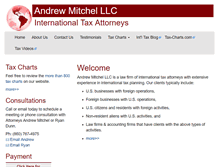 Tablet Screenshot of andrewmitchel.com